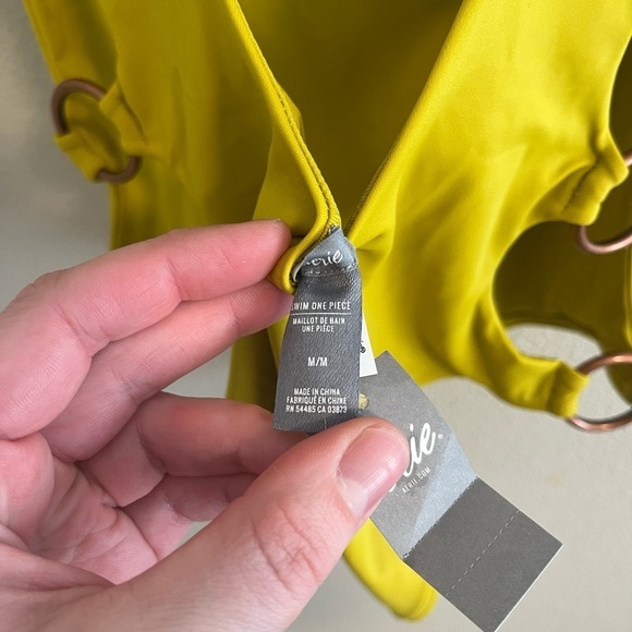 Aerie Yellow One-Piece Swimsuit - Picture 4 of 6